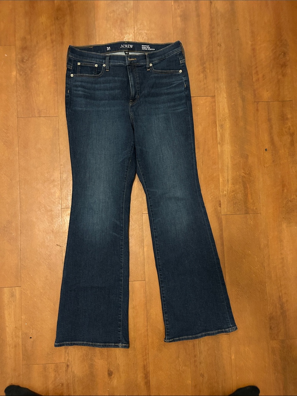 J. Crew Dark Indigo Flare Jeans